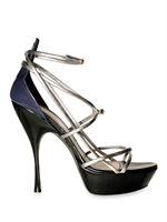 YVES SAINT-LAURENT - SOFT PATENT STRAPPY SANDALS