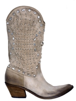STRATEGIA - SUEDE STUDDED AND CRYSTAL BOOTS