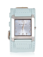 GIVENCHY - LEATHER STRAP LOGO WATCH