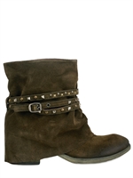 STRATEGIA - VELOUR LOW BOOTS