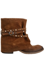 STRATEGIA - VELOUR LOW BOOTS