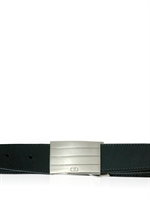 DIOR HOMME - RIBBED LOGO BUCKLE BELT