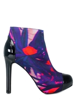 GEORGINA GOODMAN - SATIN AND PATENT ROMANOFF LOW BOOTS