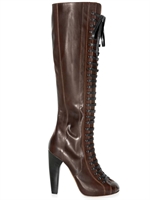 NICOLE BRUNDAGE - FAUX LACE-UP BOOTS