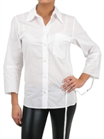 ANN DEMEUL.BLANCHE - CAMICIA CON COULISSE