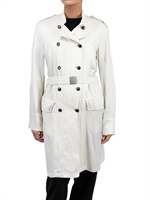 ANN DEMEUL.BLANCHE - SATIN TRENCH COAT