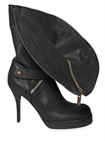 RICK OWENS - FLAIRED EDGE ZIP BOOTS
