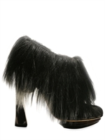 NICHOLAS KIRKWOOD - SCRATCHED SUEDE FUR ANKLE BOOTS