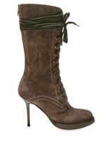 HAIDER ACKERMANN - SUEDE LACE-UP BOOTS