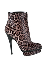 YVES SAINT-LAURENT - LEOPARD LOW BOOTS