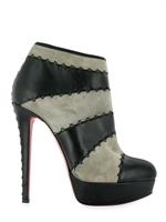 CHRISTIAN LOUBOUTIN - STRIPED MULTI BOOTY ANKLE BOOTS
