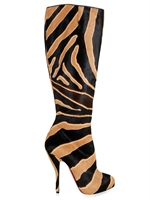 CHRISTIAN LOUBOUTIN - TIGER STRIPED FETICHA BOOTS