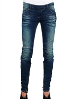 BALMAIN - STRETCH DENIM DESTROYED MIT STEPPNAHT