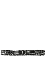 BALMAIN - TRIPLE CHAIN AND LEATHER BELT