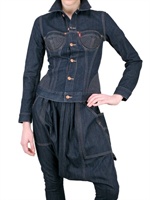 JEAN-PAUL GAULTIER - BUSTIER DENIM JACKET