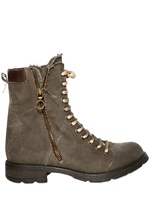 FRUIT - CANVAS SIDE ZIPPED LOW BOOTS