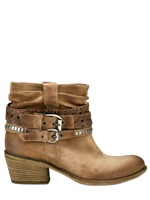 STRATEGIA - SUEDE BELT LOW BOOTS