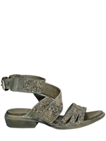 STRATEGIA - MULTI STUDS SUEDE ANKLE SANDALS