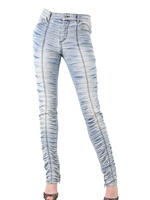 JOHN RICHMOND - TWISTED STRETCH DENIM JEANS