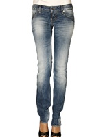 DSQUARED - SLIM LOW WAIST STRETCH DENIM JEANS