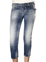 DSQUARED - CAPRI SUPER SKINNY STRETCH DENIM JEANS