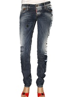 DSQUARED - SLIM LOW WAIST DENIM JEANS