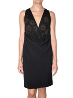 VANESSA BRUNO - GAUFRÈ CREPE DRESS MIT NIETEN