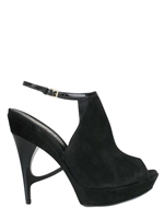 YVES SAINT-LAURENT - SUEDE SLINGBACK SANDALS