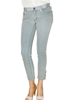 LANVIN - STRETCH DENIM ZIP HEM JEANS