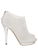 GIUSEPPE ZANOTTI - LASERCUT LOW PEEP TOE BOOTS