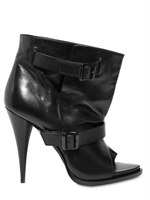 GIVENCHY - NAPPA LEATHER OPEN TOE BOOTS