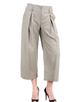 MAURIZIO PECORARO - CROPPED COTTON POPLIN TROUSERS