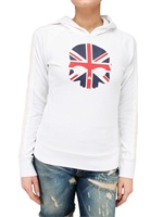 HYDROGEN - FLAG HOODED FLEECE SWEATSHIRT