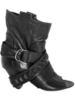 ELISANERO - BELT OPEN TOE PULL ON BOOTS