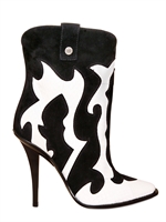 JIMMY CHOO - ELAFE AND SUEDE MONTY BOOTS