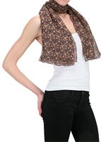 DANIELLE SCUTT - SILK CHIFFON AZTEC PRINT SCARF