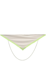 RADÀ - PEARL SATIN SCARF - WHITE/YELLOW