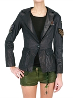 LE CUIR PERDU - LEATHER MILITARY JACKET