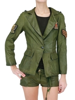 LE CUIR PERDU - LEATHER MILITARY JACKET