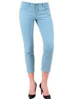 SEE BY CHLOE' - CROPPED STRETCH GABARDINE JEANS