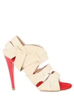 MICHETTI DANIELE - PATCH AND SUEDE SANDALS