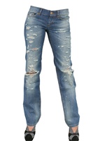 D&G - STRETCH DESTROYED DENIM GIRLY JEANS