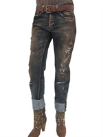 D&G - 18 CM HEM DESTROYED DENIM JEANS