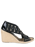 SARAH SUMMER - ELASTIC STUDS CROSS OVER WEDGES