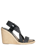 SARAH SUMMER - ELASTIC BAND CROSS OVER STUDDED WEDGES