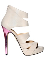 CHARLOTTE OLYMPIA - CAGE OPEN TOE ANKLE BOOTS