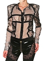 PREEN - LACE PADDED SHOULDER SHIRT