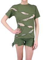 LOHA VETE - DESTROYED METALL NETZ T-SHIRT
