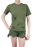 LOHA VETE - T-SHIRTS MIT SPITZENEINSÄTZEN
