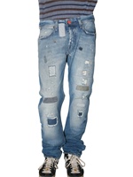 SEAL KAY - DESTROYED PATCH DENIM JEANS
